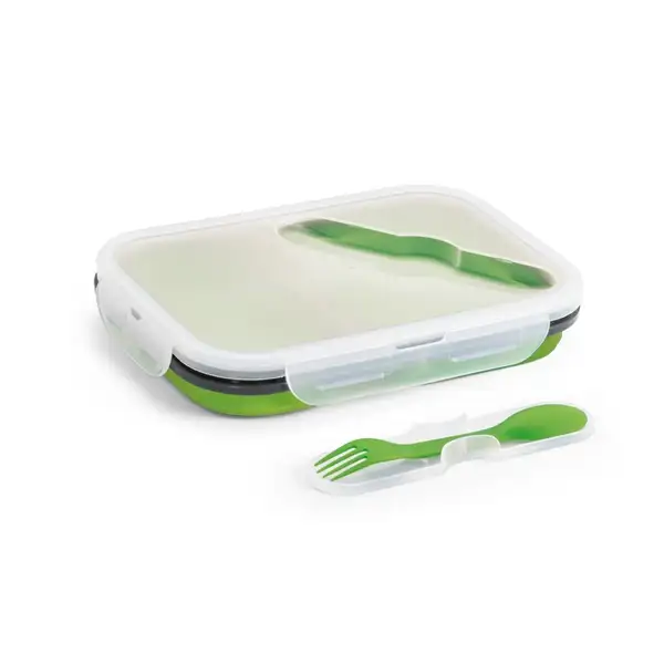 Faltbare hermetische Frischhaltebox aus Silikon und PP (480 und 760 mL) – Ansicht 8
