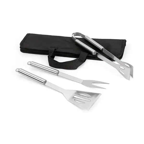 Grill - Set aus Edelstahl 3-teilig bestehend – Ansicht 1