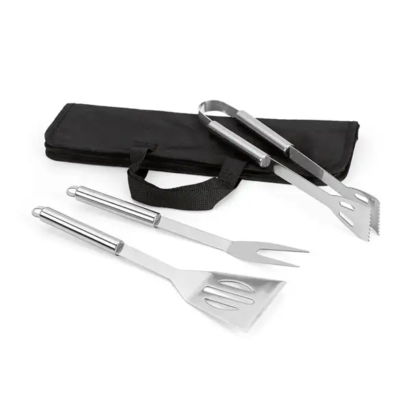 Grill - Set aus Edelstahl 3-teilig bestehend – Ansicht 2