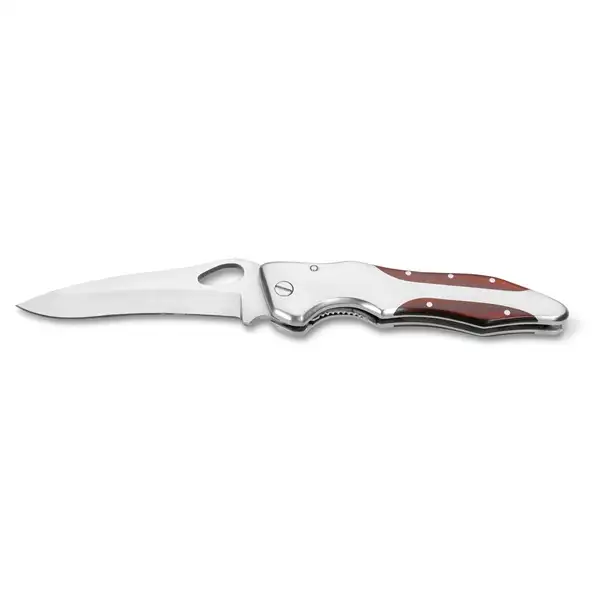 Taschenmesser aus Edelstahl und Holz – Ansicht 3