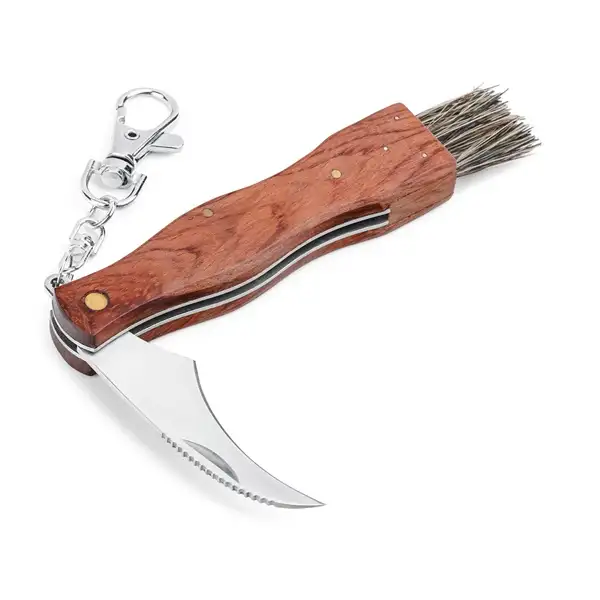 Taschenmesser aus Edelstahl und Holz – Ansicht 4