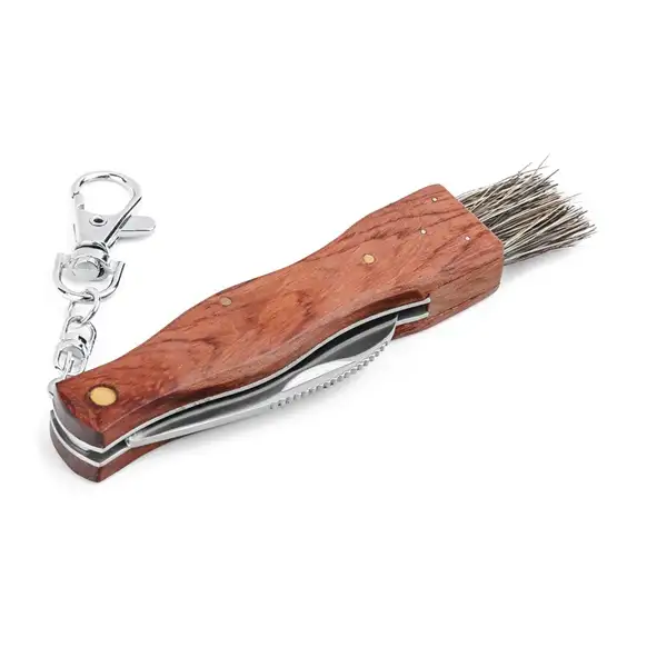 Taschenmesser aus Edelstahl und Holz – Ansicht 1