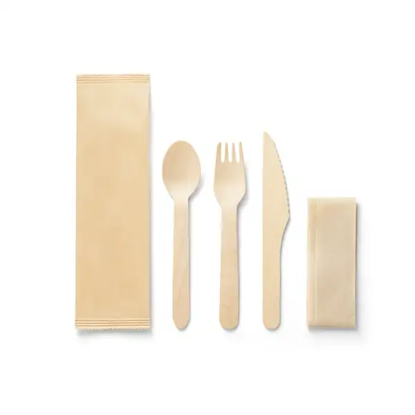 Besteck-Set aus Holz – Ansicht 2