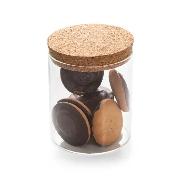 Behälter (700 mL) aus Borosilikatglas mit Korkdeckel – Ansicht 4