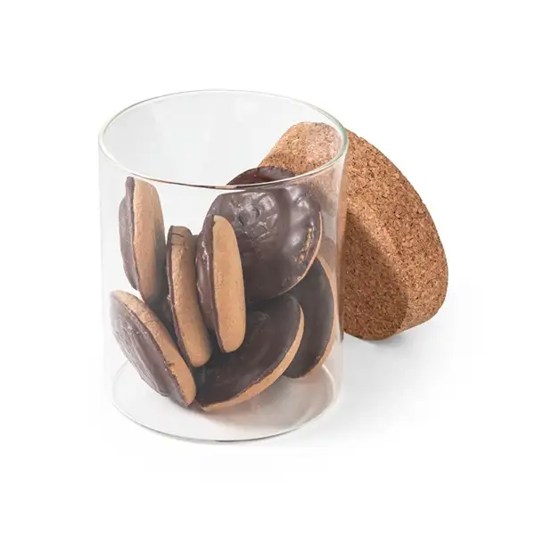 Behälter (700 mL) aus Borosilikatglas mit Korkdeckel – Ansicht 5