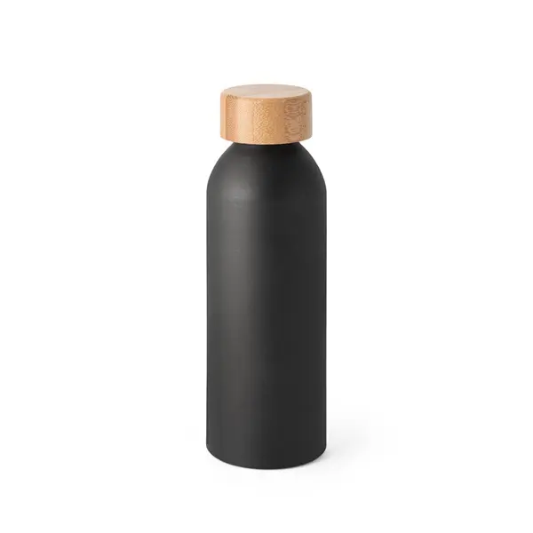 Aluminiumflasche mit Bambusdeckel 550 ml – Werbeartikel mit Logo bedrucken