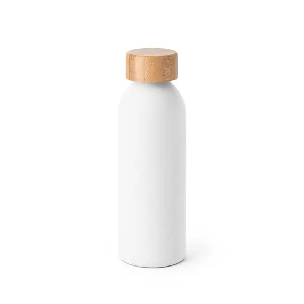 Aluminiumflasche mit Bambusdeckel 550 ml – Ansicht 3