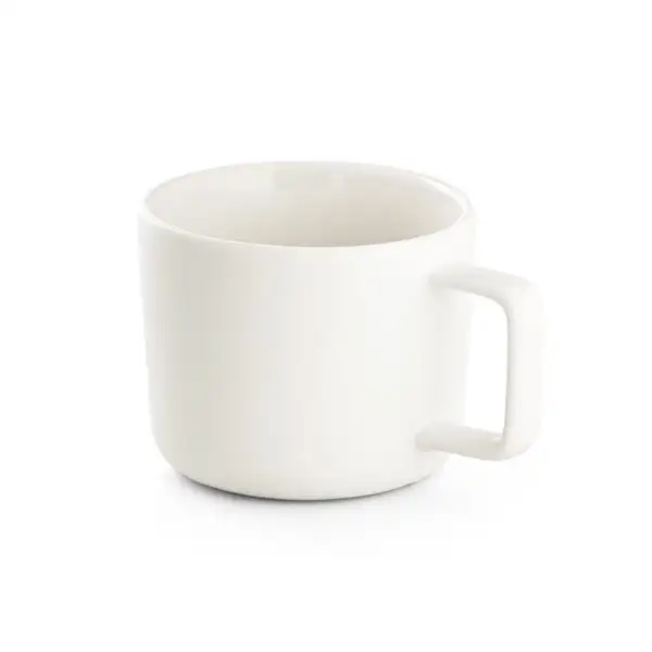 Tasse aus Keramik 220ml mit Deckel aus Bambus, der als Untersetzer dient – Ansicht 6