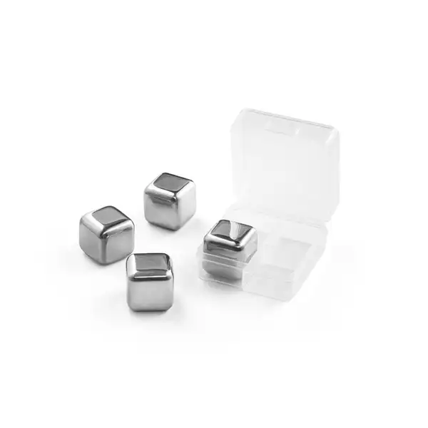 Set mit wiederverwendbaren Würfeln aus rostfreiem Stahl – Ansicht 4