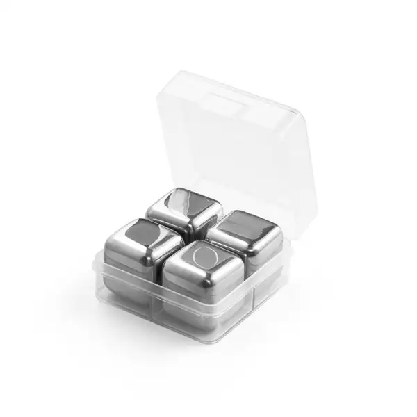Set mit wiederverwendbaren Würfeln aus rostfreiem Stahl – Ansicht 1