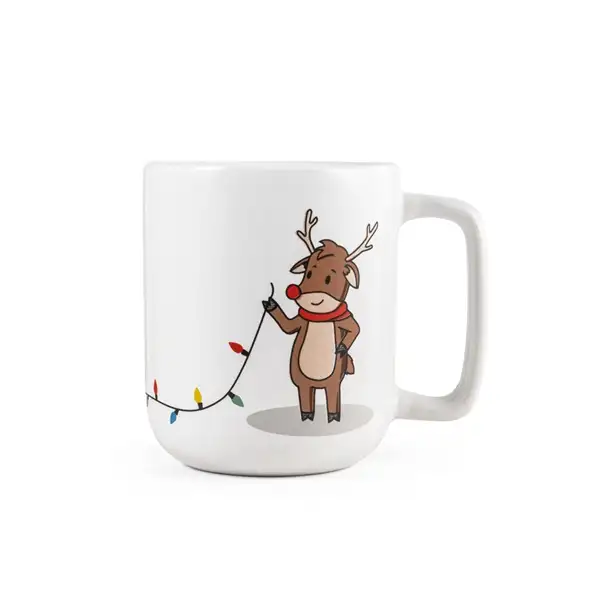 Becher mit Weihnachtsdruck 330 ml – Ansicht 2