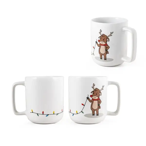 Becher mit Weihnachtsdruck 330 ml – Ansicht 5