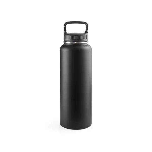 Flasche aus 90% recyceltem Edelstahl mit einem großen Fassungsvermögen von bis zu 1200 ml – Werbeartikel mit Logo bedrucken
