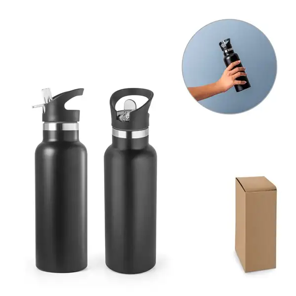 Edelstahlflasche mit PP-Verschluss 570 ml – Ansicht 5