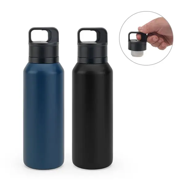 Edelstahlflasche (91% recycelt) mit vakuumisolierter Doppelwand 590 mL