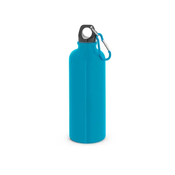 Edelstahlflasche mit einwandiger Ausführung und Karabiner, 550 ml – Ansicht 6