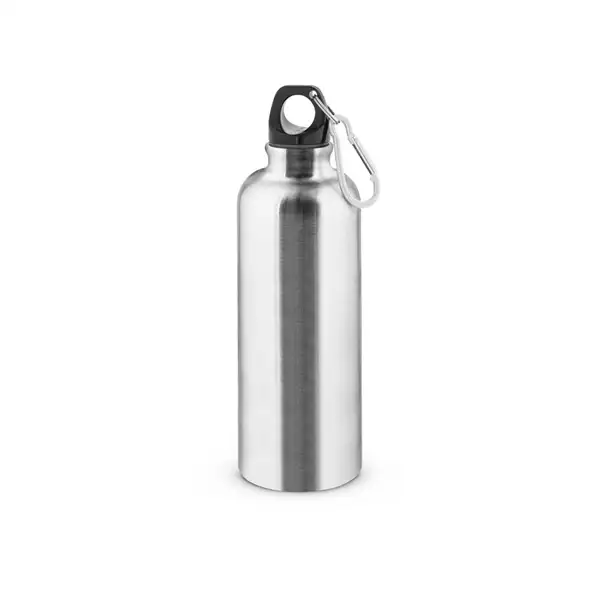 Edelstahlflasche mit einwandiger Ausführung und Karabiner, 550 ml – Ansicht 7