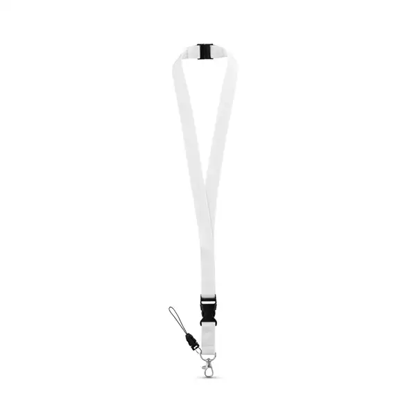 Lanyard aus Polyester (20 mm) mit einem Schlüsselband – Ansicht 7