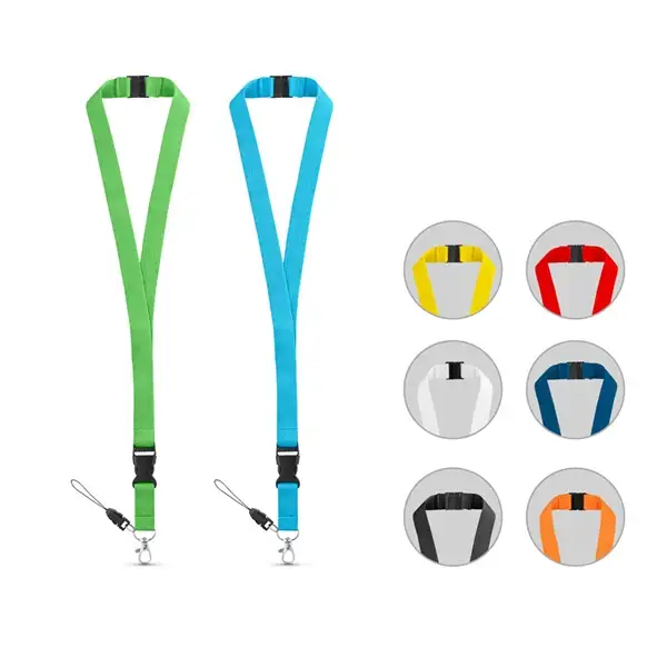 Lanyard aus Polyester (20 mm) mit einem Schlüsselband – Ansicht 18