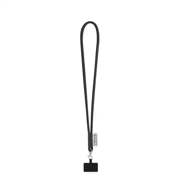SET Lanyard TUBE Long (Ø 7 mm) mit 9 mm Auslösekarabiner und Handyhalterung – Ansicht 1