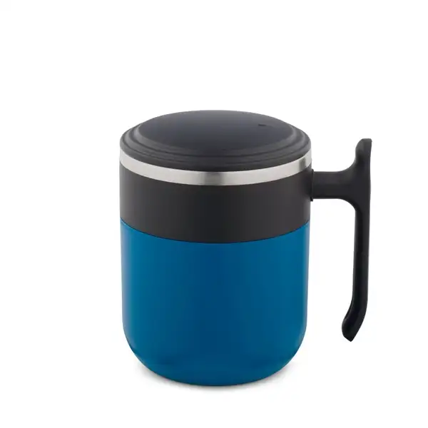 Reisebecher mit Innenwand aus Edelstahl und matter Oberfläche, 400 mL – Ansicht 2