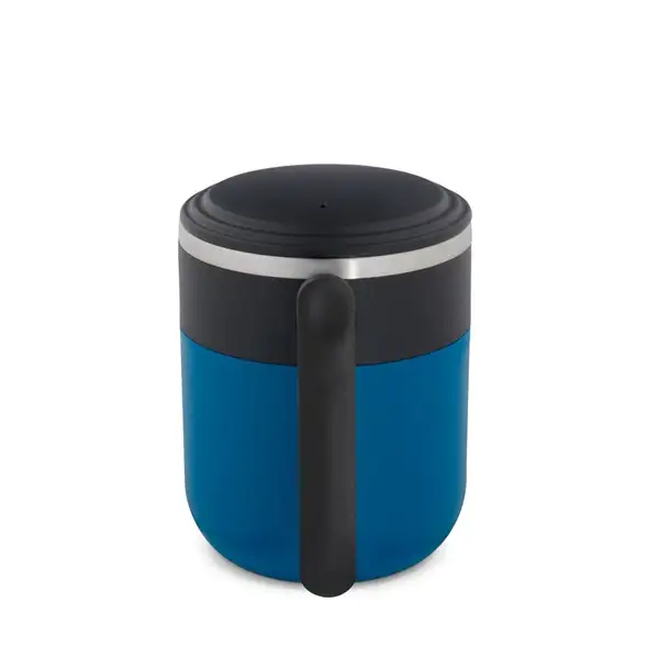 Reisebecher mit Innenwand aus Edelstahl und matter Oberfläche, 400 mL – Ansicht 3