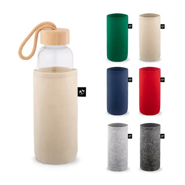 Hülle aus recyceltem Filz (100% rPET), ideal für Flaschen – Ansicht 14