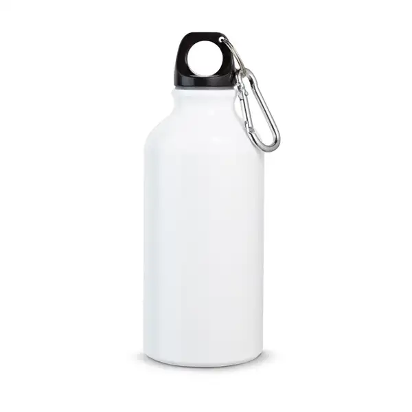 Aluminium-Sportflasche mit Karabiner 400 ml – Ansicht 4