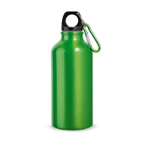Aluminium-Sportflasche mit Karabiner 400 ml – Ansicht 6
