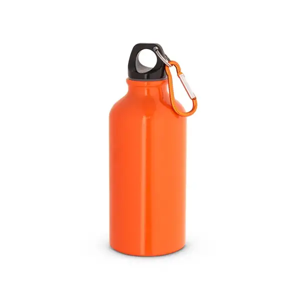 Aluminium-Sportflasche mit Karabiner 400 ml – Ansicht 9