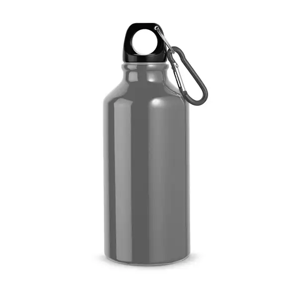 Aluminium-Sportflasche mit Karabiner 400 ml – Ansicht 12