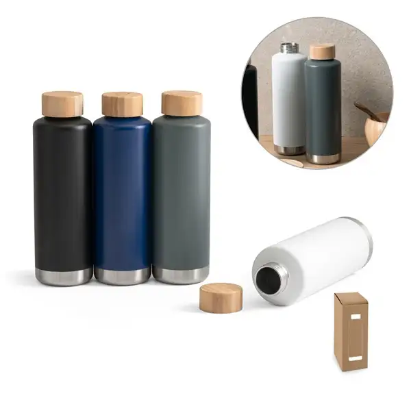 Isolierflasche aus Edelstahl (36% recycelt) (640 mL) – Ansicht 8