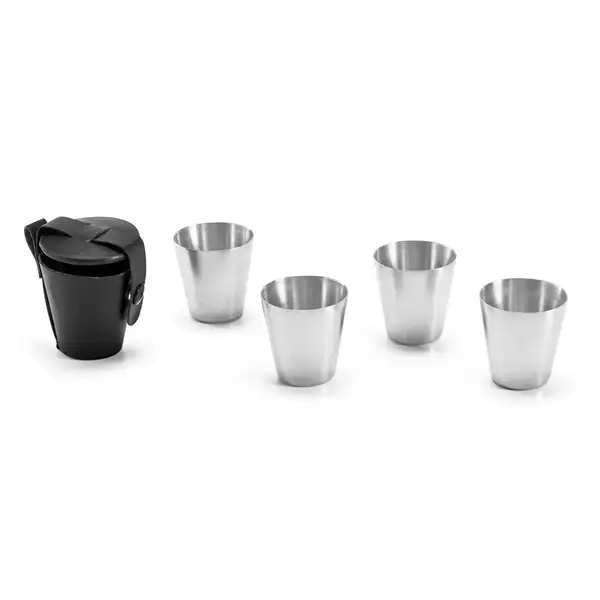 Set mit 4 Edelstahlbechern 25 mL – Ansicht 5
