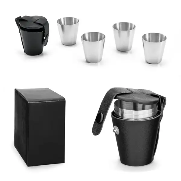 Set mit 4 Edelstahlbechern 25 mL – Ansicht 6
