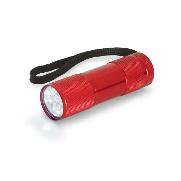 Taschenlampe aus Aluminium mit 9-LEDs – Ansicht 2