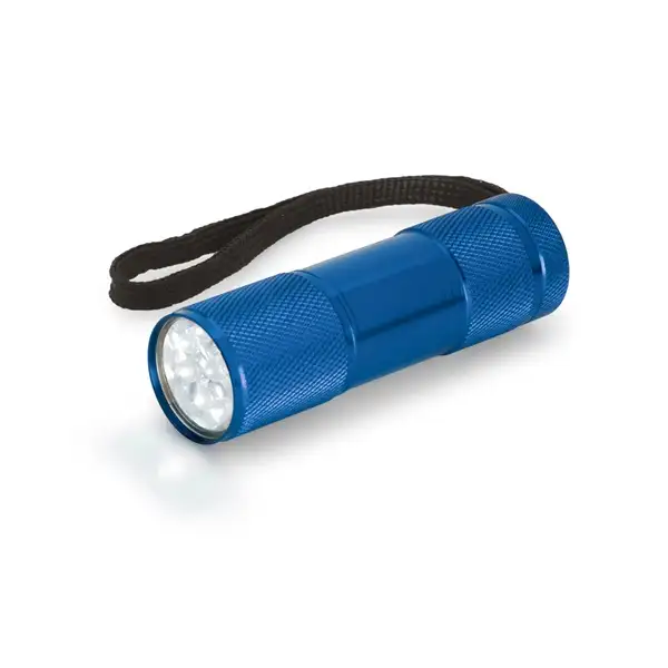 Taschenlampe aus Aluminium mit 9-LEDs – Ansicht 3