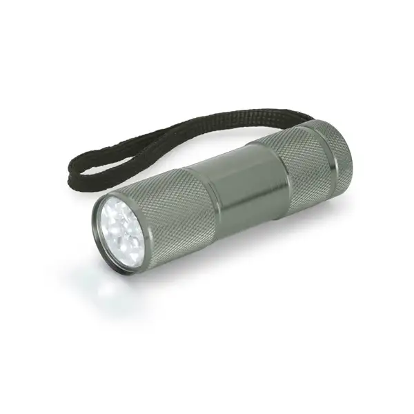 Taschenlampe aus Aluminium mit 9-LEDs – Ansicht 4