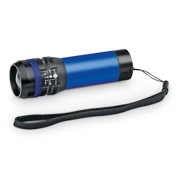 Taschenlampe aus Aluminium mit Zoomfunktion und 3 Lichtmodi – Ansicht 3