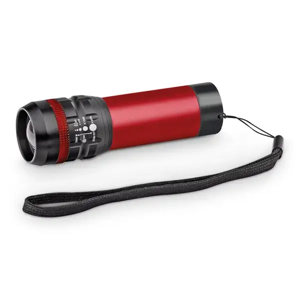 Taschenlampe aus Aluminium mit Zoomfunktion und 3 Lichtmodi – Ansicht 4