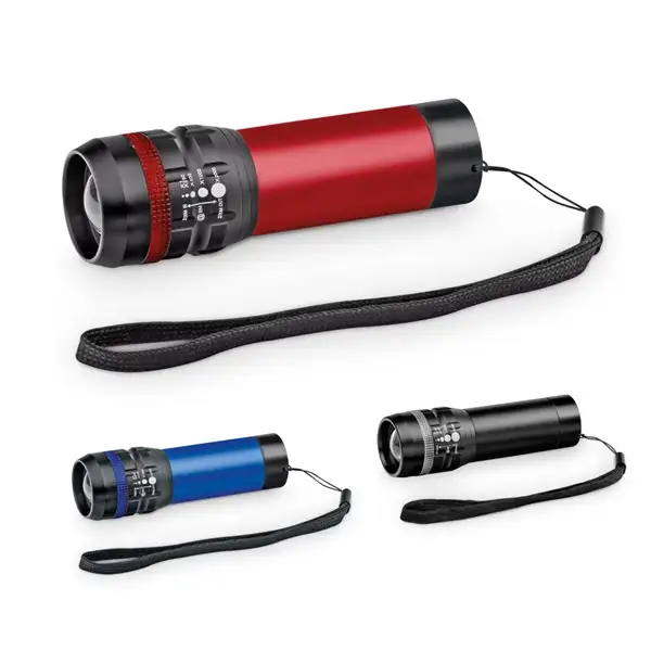 Taschenlampe aus Aluminium mit Zoomfunktion und 3 Lichtmodi – Ansicht 5