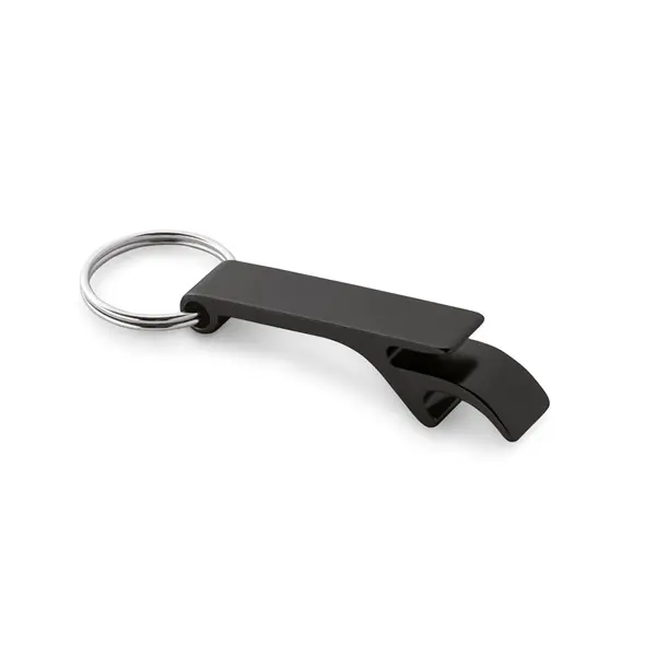 Schlüsselanhänger mit Kapselöffner aus recyceltem Aluminium