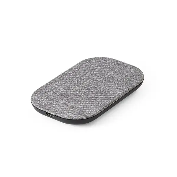 Schnelles 10W wireless Ladegerät aus recyceltem PET (100 % rPET) – Werbeartikel mit Logo bedrucken