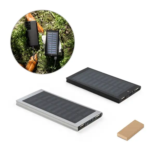 8'000 mAh Powerbank mit Solarpanel aus 100% recyceltem Aluminium – Ansicht 7