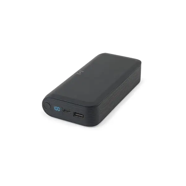 20'000 mAh Powerbank aus recyceltem ABS (100% rABS) mit 15W superschnellem kabellosem Ladegerät