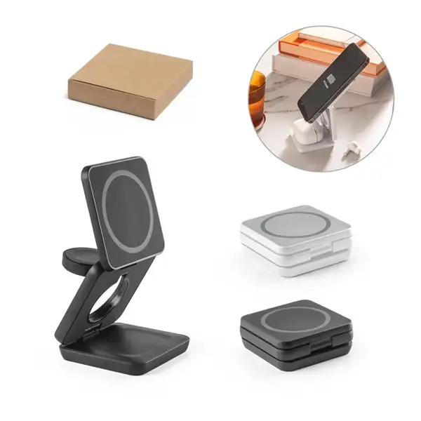 Superschnelles 15W 4-in-1 magnetisches kabelloses Ladegerät aus Recyceltes ABS (100% rABS) – Ansicht 6