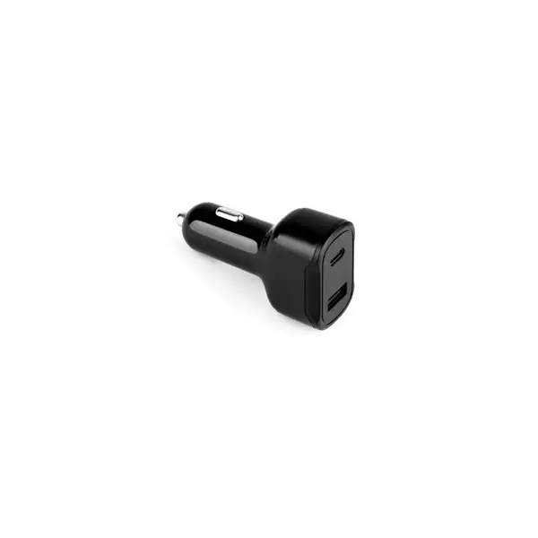 KFZ-Ladegerät mit USB-A Anschluss 18W und USB-C 20W in recyceltes ABS (100 % rABS) – Ansicht 1