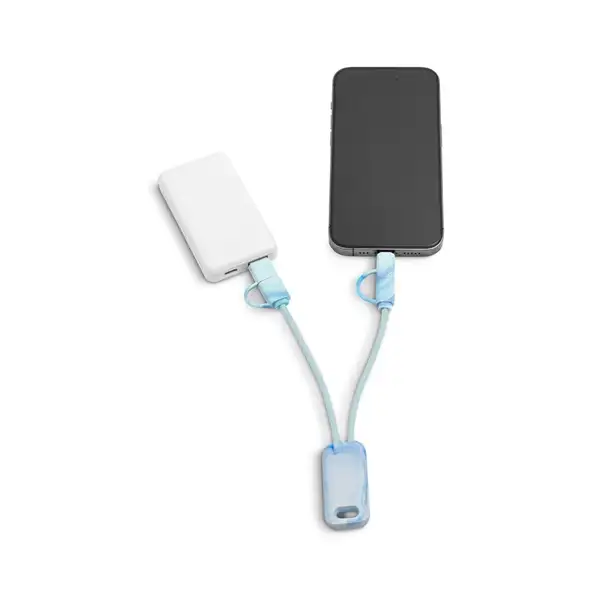 Superschnelles 6-in-1-USB-Kabel aus recyceltem PET (100% rPET) – Ansicht 3