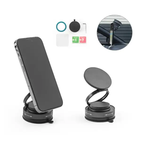 Magnetischer Handyhalter mit Vakuum-Befestigungssystem für glatte und unebene Oberflächen (360°-Drehung) – Ansicht 6