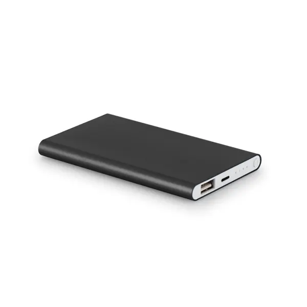 Powerbank Slim 4'000 mAh aus 70 % recyceltes ABS (70% rABS) und 30 % recyceltes Aluminium (30% rAL)