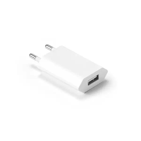 Netzadapter USB-A 5W aus recyceltes ABS (100% rABS) – Ansicht 1